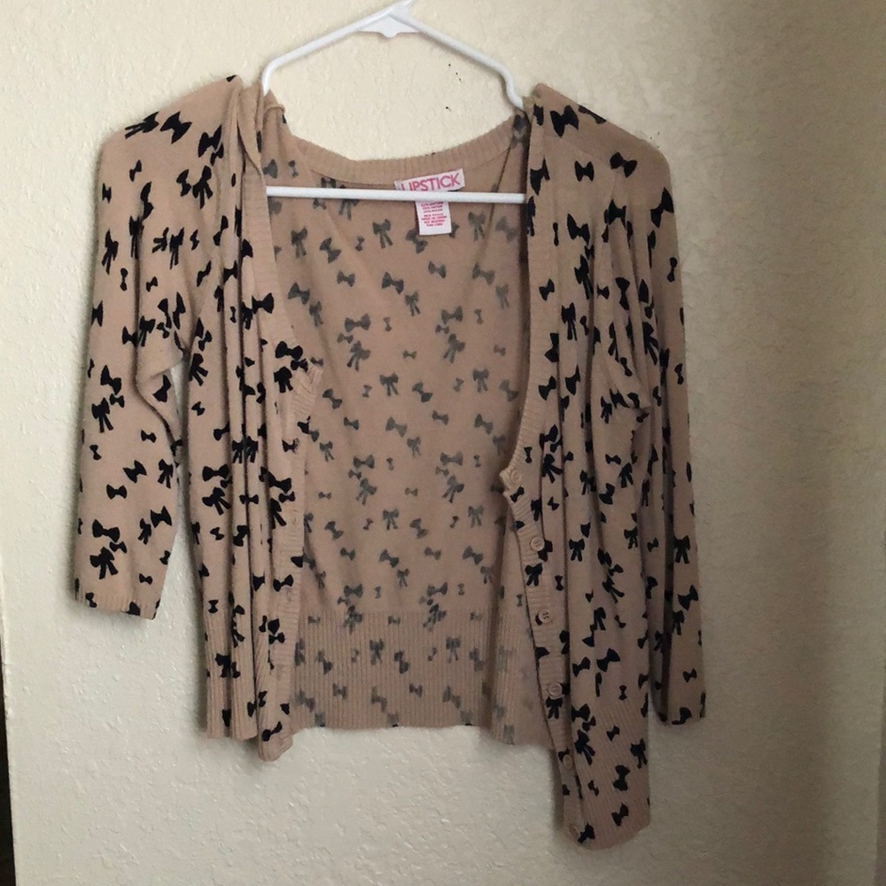 Black Bow Cardigan